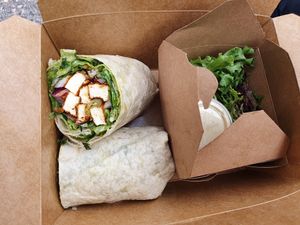 Blackened Ceasar Wrap  at Watercourse Foods in Denver