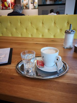 Soy cappuccino at Cafe Galerie in Dornbirn