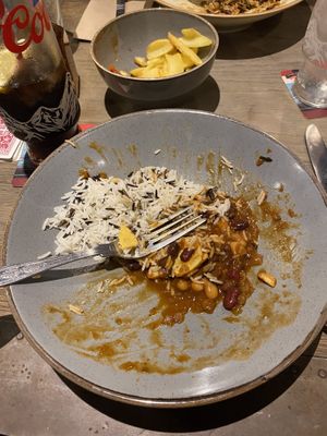 i forgot to take a picture before but this was mid meal  at Harbwr Bar & Kitchen in Saundersfoot