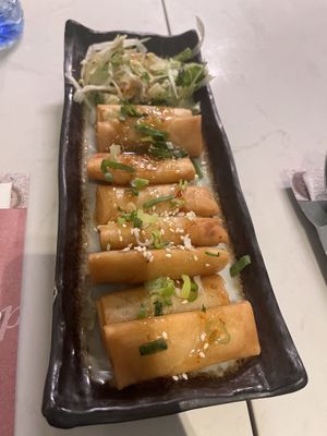 Spring rolls #Veganuary at Green Tea Dim Sum Bar in Amsterdam