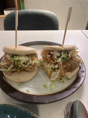 Vegan bao buns #Veganuary at Green Tea Dim Sum Bar in Amsterdam