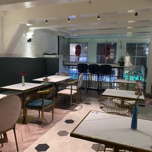 Inside (upstairs ) #Veganuary at Green Tea Dim Sum Bar in Amsterdam