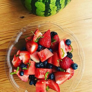 Summer feature salad at Hearth in Victoria