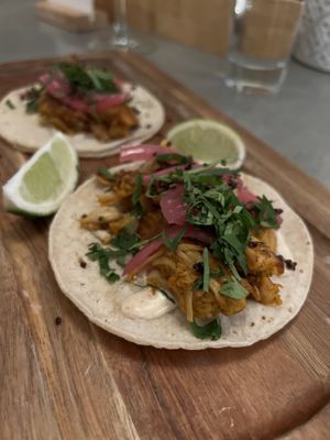 Jackfruit Tikka Masala Tacos #Veganuary at Sow Plated in Upper Arlington