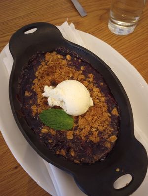 Goji berry cobbler at Sow Plated in Upper Arlington