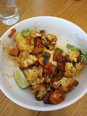 Maple glazed cauliflower at Sow Plated in Upper Arlington