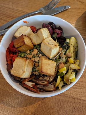 Mediterranean bowl at Sow Plated in Upper Arlington