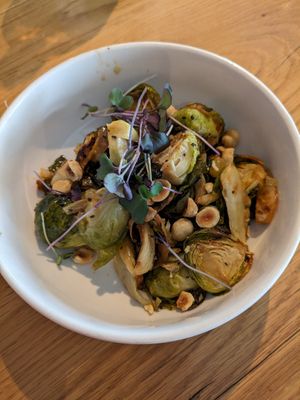 Brussels sprouts at Sow Plated in Upper Arlington