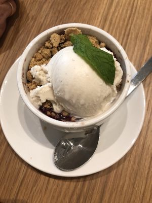 Goji berry cobbler I think it was called (vegan) at Sow Plated in Upper Arlington