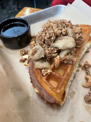 Granola waffle   at Fowl and Fodder in Toledo