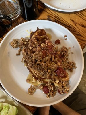 Granola waffles   at Fowl and Fodder in Toledo