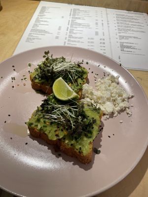 Menu (a4) for scale..  at Melt Cafe in Zagreb