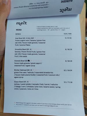 at Melt Cafe in Zagreb
