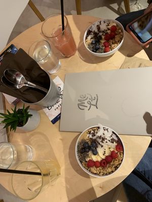 Açai bowl & fresh juices  at Melt Cafe in Zagreb