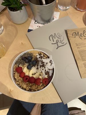 Açai bowl  at Melt Cafe in Zagreb