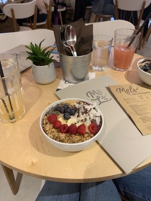Açai bowls  at Melt Cafe in Zagreb