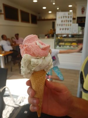 Vegan Ice Cream and Cone at Espresso and Gelato in Germering