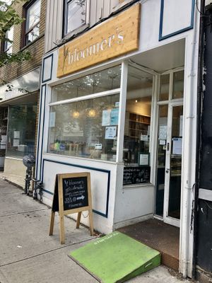 Outside at bloomer's in Toronto