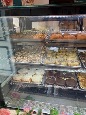 Dessert CAse at bloomer's in Toronto