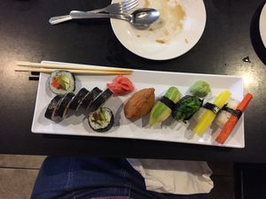 Vegan sushi! at Tokyo Japanese in Rochester