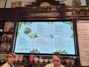 Menu at Le Botaniste - GCE in New York City