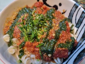 Quinoa bolognese pasta at Le Botaniste - GCE in New York City