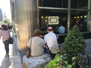 Here is the outside of Le Botaniste, down the block from Grand Central Terminal. at Le Botaniste - GCE in New York City