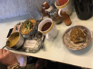 Soup of the day w half bowl at Le Botaniste - GCE in New York City