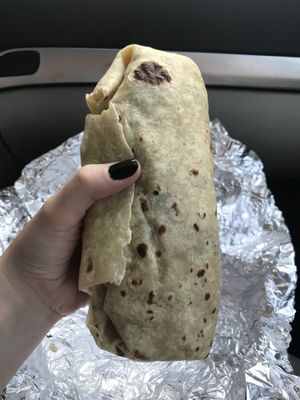 Roswell burrito is sooo delicious  at Burrito Burrito at Wizard Burger in Albany