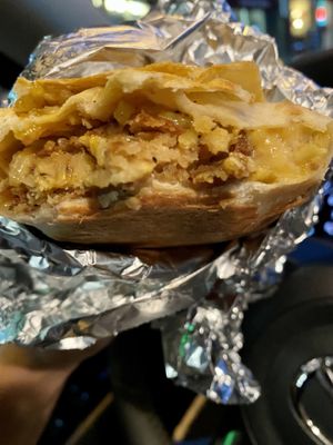 GrillX Zombie Q Burrito  at Burrito Burrito at Wizard Burger in Albany