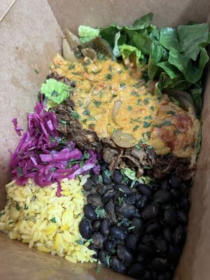 Philluminati burrito bowl   at Burrito Burrito at Wizard Burger in Albany