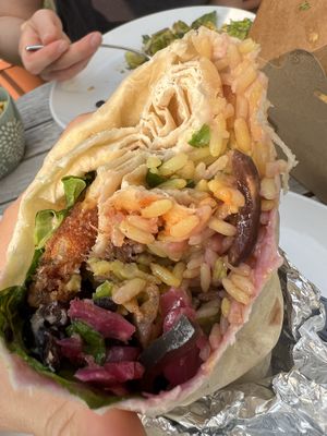 Space cowboy burrito   at Burrito Burrito at Wizard Burger in Albany