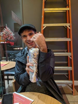 HUGE burritos! at Burrito Burrito at Wizard Burger in Albany