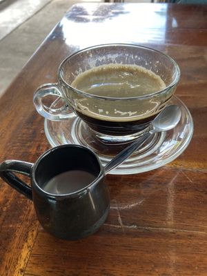 Americano with coco or almond milk  at Two Sister  in Koh Samui