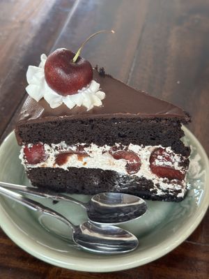 Vegan Black Forest cake   at Two Sister  in Koh Samui