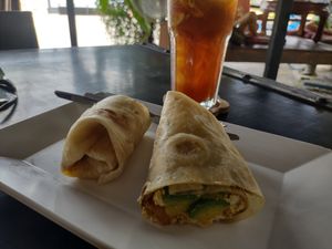 Tofu scramble avocado tomato at Two Sister  in Koh Samui