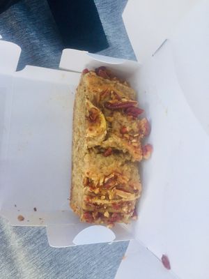 Huge vegan Banana Cake for 30baht at Two Sister  in Koh Samui