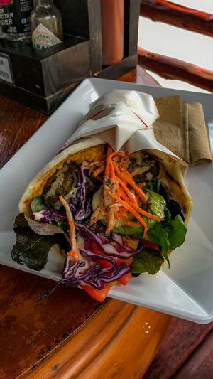 Falafel wrap. 100 baht. at Two Sister  in Koh Samui