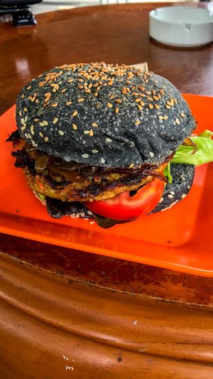 Vegan burger. 80 baht. at Two Sister  in Koh Samui