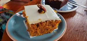BEST CARROT CAKE EVER!!!! at Two Sister  in Koh Samui