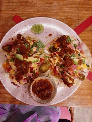 Vegan tacos at Unni's in Phuket