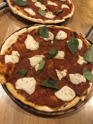 Their new vegan pizza with home made cheese. It was delicious, but wish they added more ingredients, maybe some peppers and mushrooms. Their other pizza on the menu seemed better at Unni's in Phuket