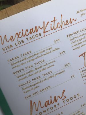 Vegan tacos at Unni's in Phuket