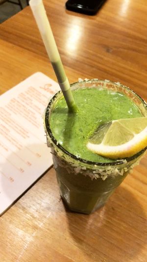 Avocado smoothie with coconut milk  at Unni's in Phuket