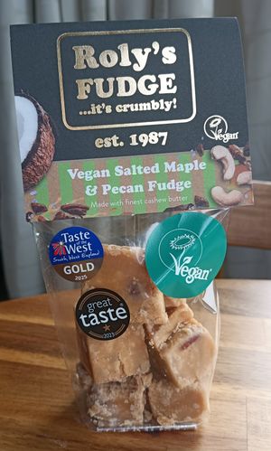Vegan fudge at Roly's Fudge Pantry in Exeter