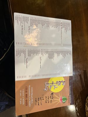 Menu page 2  at Bo De Tinh Tam Chay - Beach Blvd in Westminster