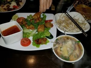 the best fried wontons ever at Bo De Tinh Tam Chay - Beach Blvd in Westminster