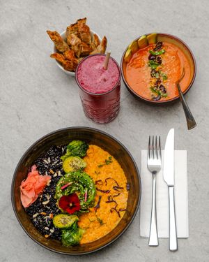 Lentil red curry(Vegan). at Avokado Bar in Istanbul