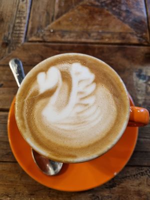 Swan - Oat milk flat white at Birchwood in Dundee