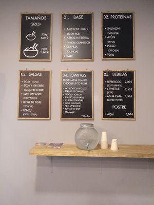 Build-your-own poké bowl  at Poke & Greens in Madrid